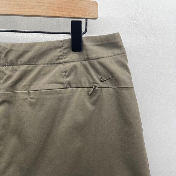 Nike‎ Golf Dri-Fit Skort Womens 14 Summer Brown/Taupe Slash Pocket Back Zip - Picture 4 of 7